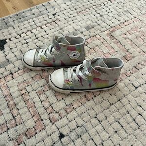 Converse Kids' Gray and Multicolor High-Tops